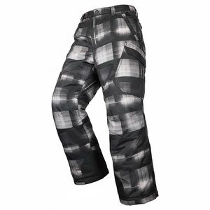 ZeroXposur Snowboard Ski Pants Youth Medium 10-12 Black Grey Winter Warm EUC